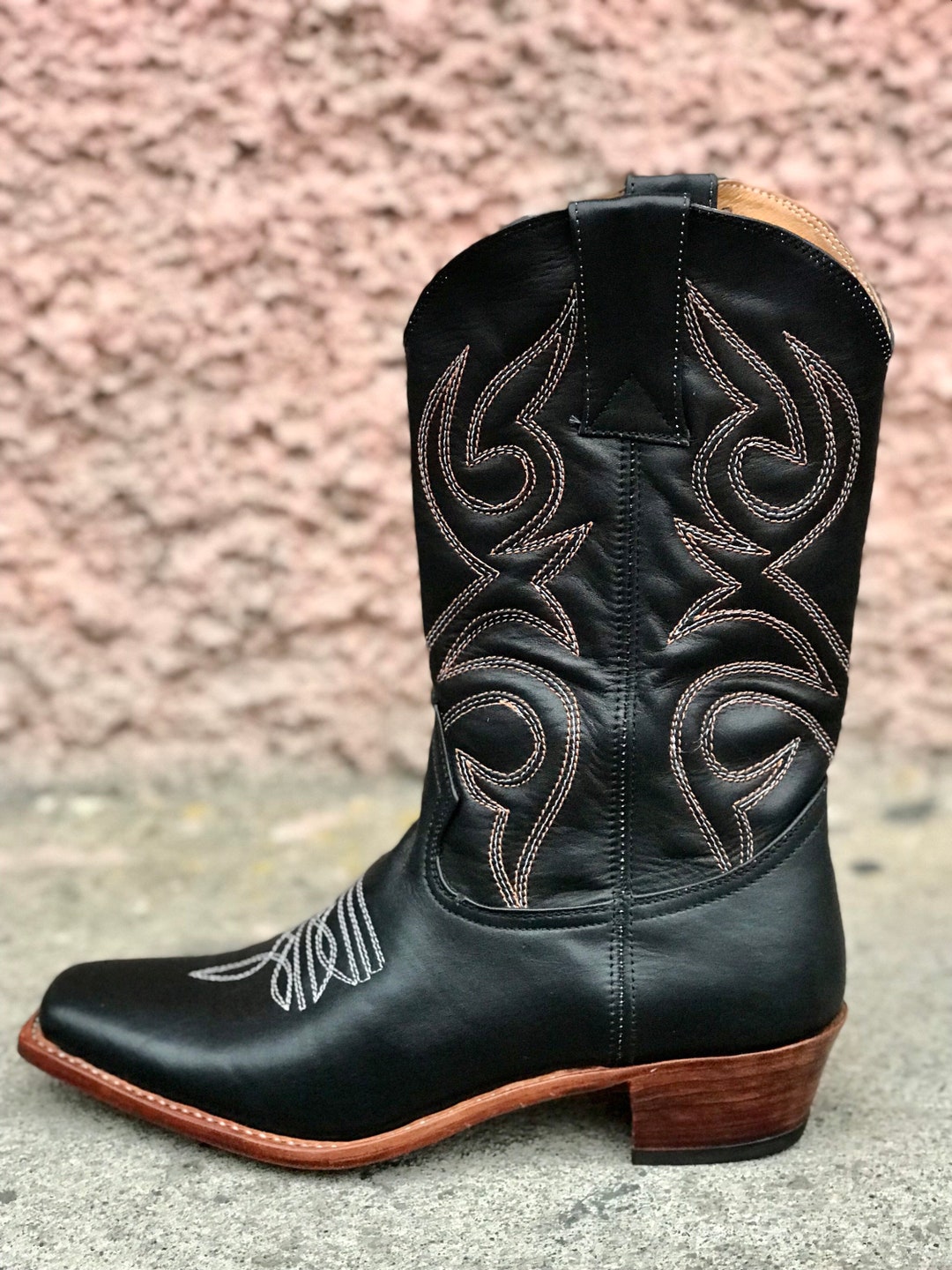 mens tall leather boots