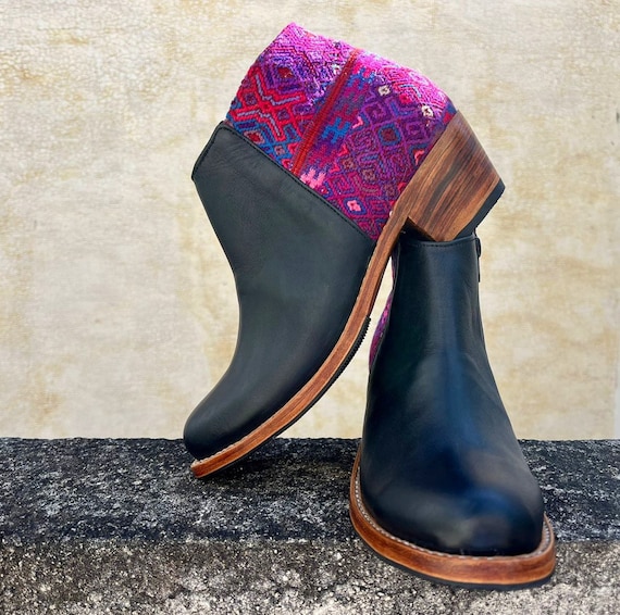 Buy Leather Ankle Boots Handmade Boots Festival Boots Ankle Boots Vintage Boots Boho Boots Online in India Etsy
