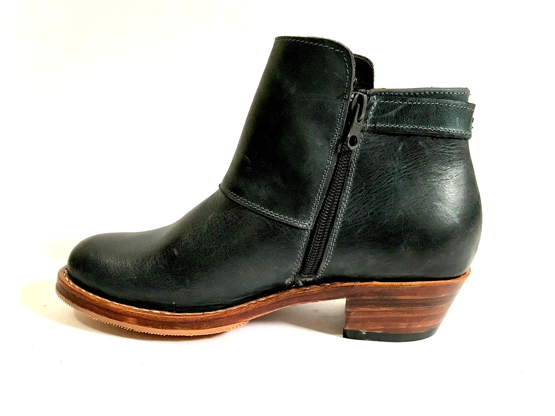 handmade leather ankle boots