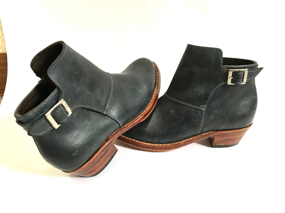 handmade leather ankle boots