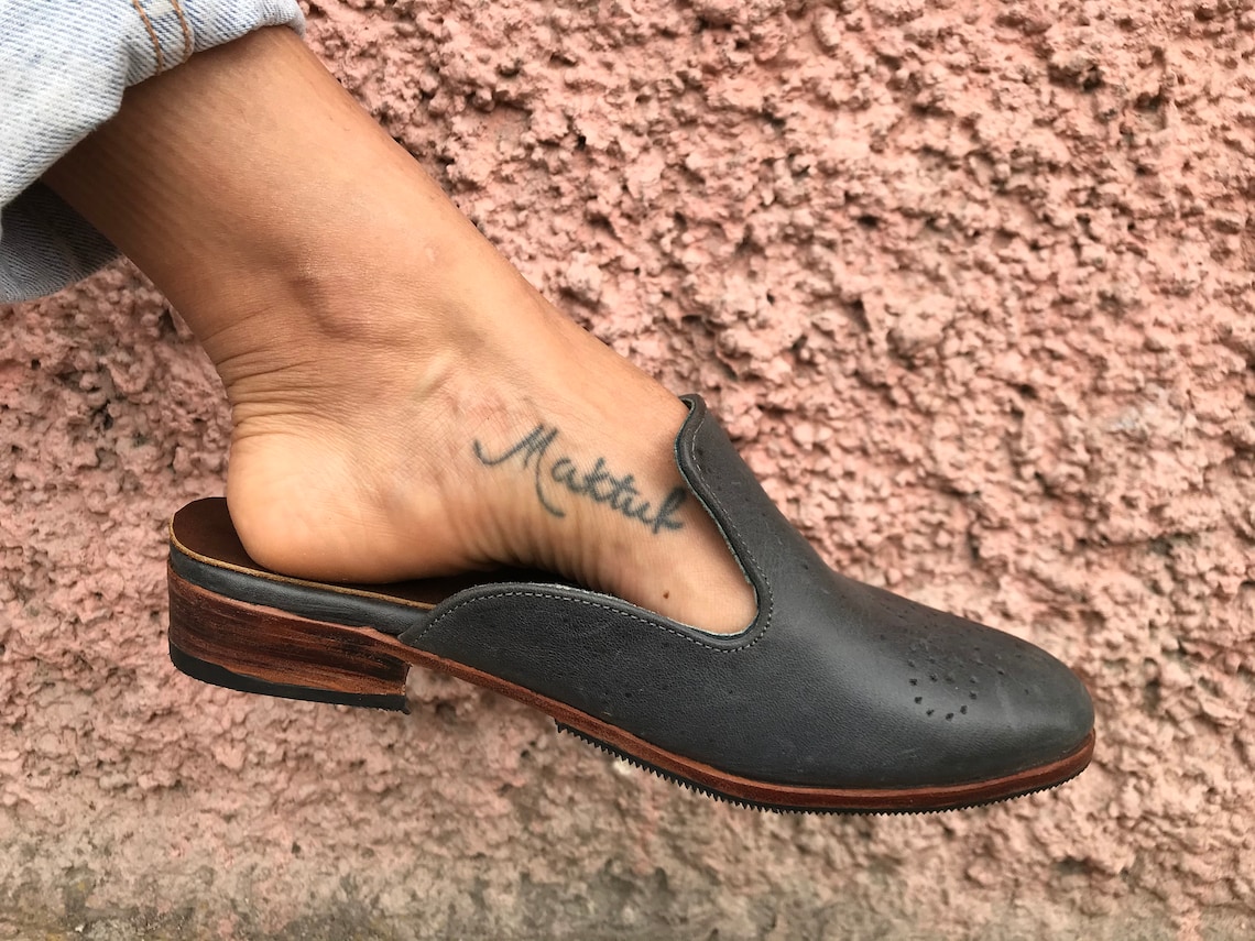 Mules Women's Leather Mules Women's Mules Leather Etsy