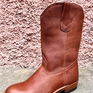 High quality leather Tall Boots, Men Boots 100% Leather, Handmade Boots, Vintage Look Boots, Tall Boots, Boots for Men, Men Cowboy Boots