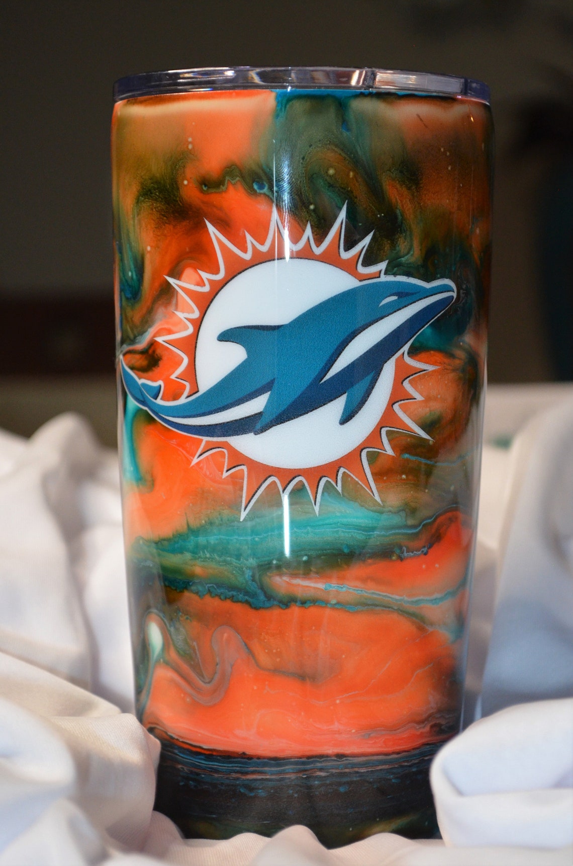 Miami Dolphins Tumbler 20oz Etsy