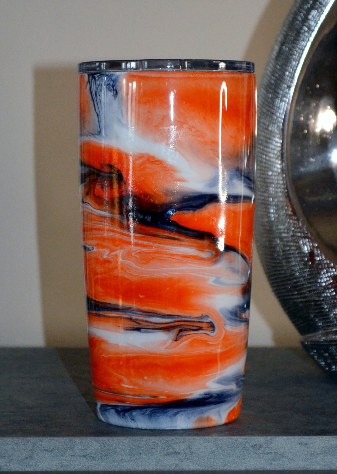 The Koi Alcohol Ink Tumbler - 20oz