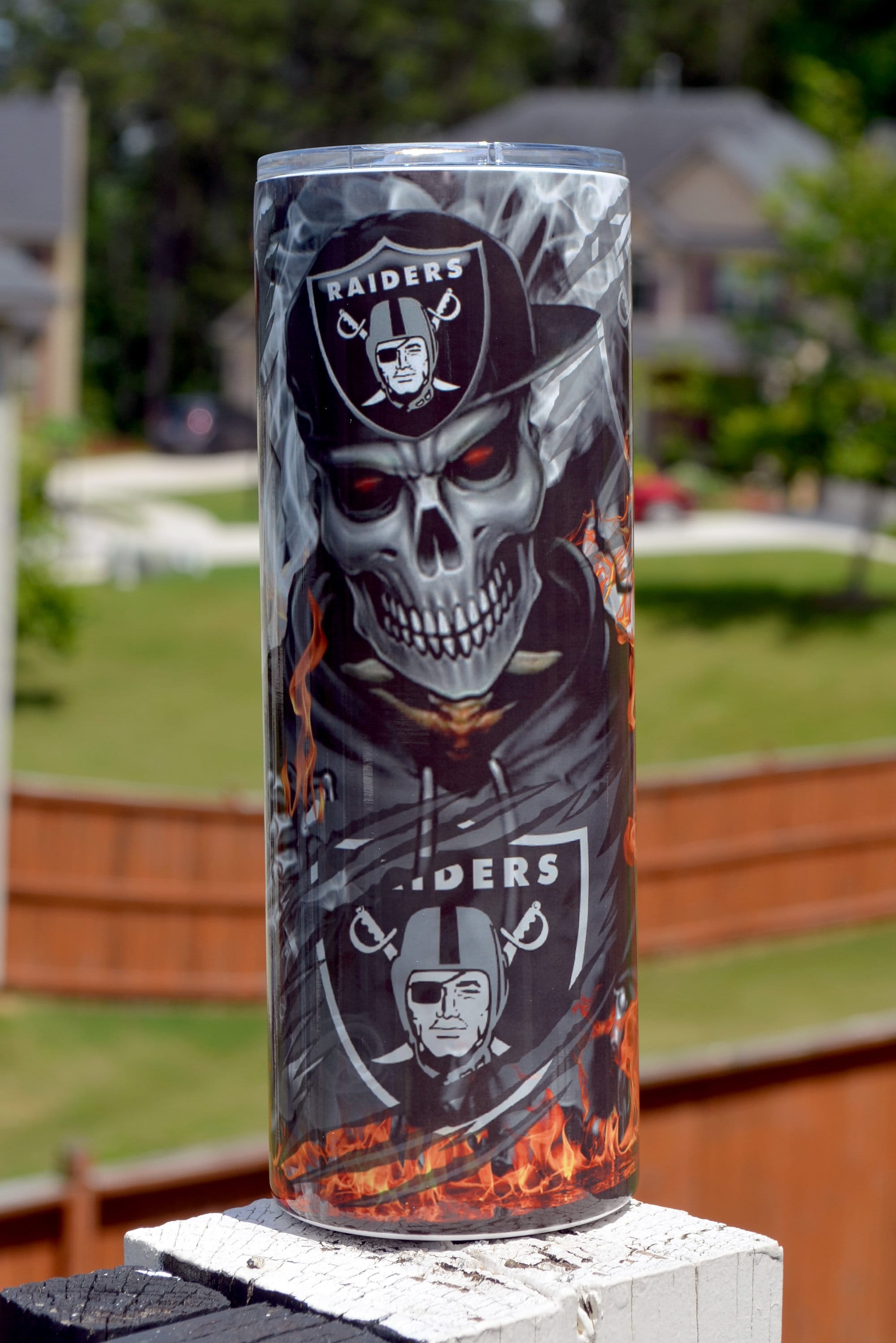 Las Vegas Raiders 20oz skinny Sublimation 