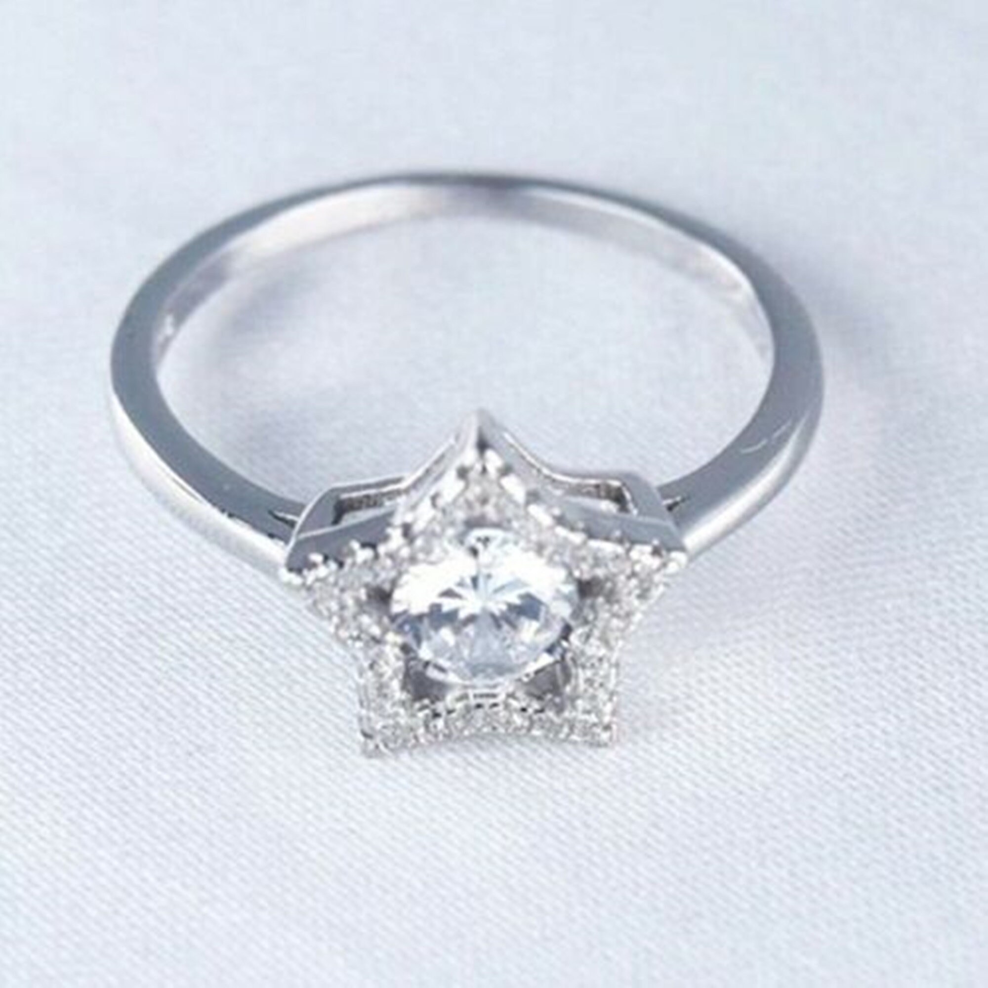 Pre Engagement Proposal Ring Cz & Moissanite Diamond Ring Etsy
