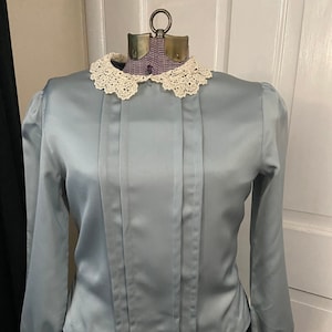 College Town Baby Blue Vintage Top