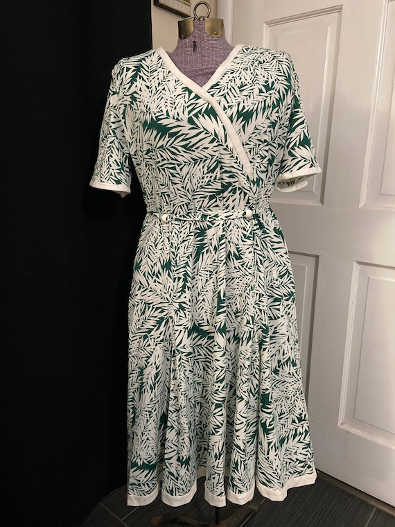 Herbert Levy Vintage Green Dress - image 1