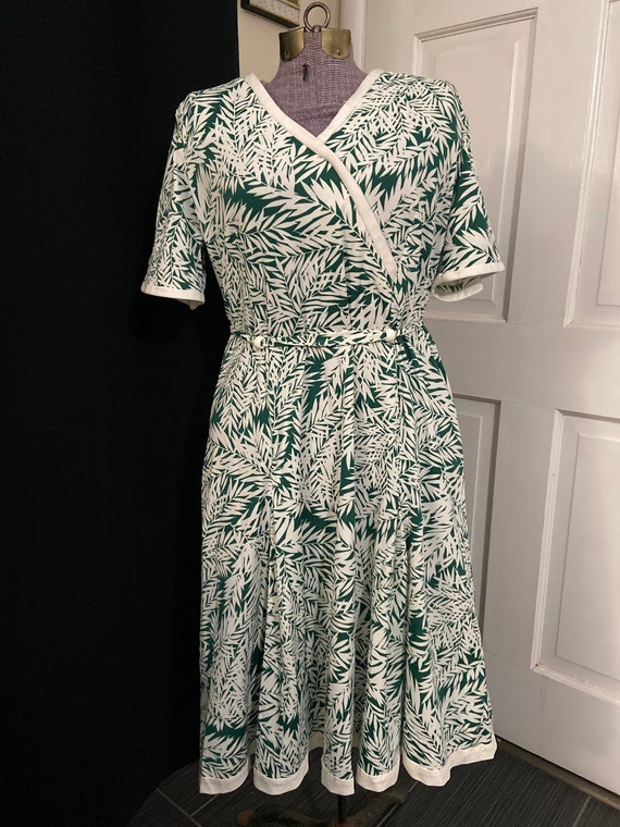Herbert Levy Vintage Green Dress