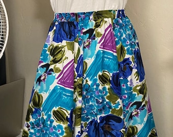 Floral Vintage Full Skirt