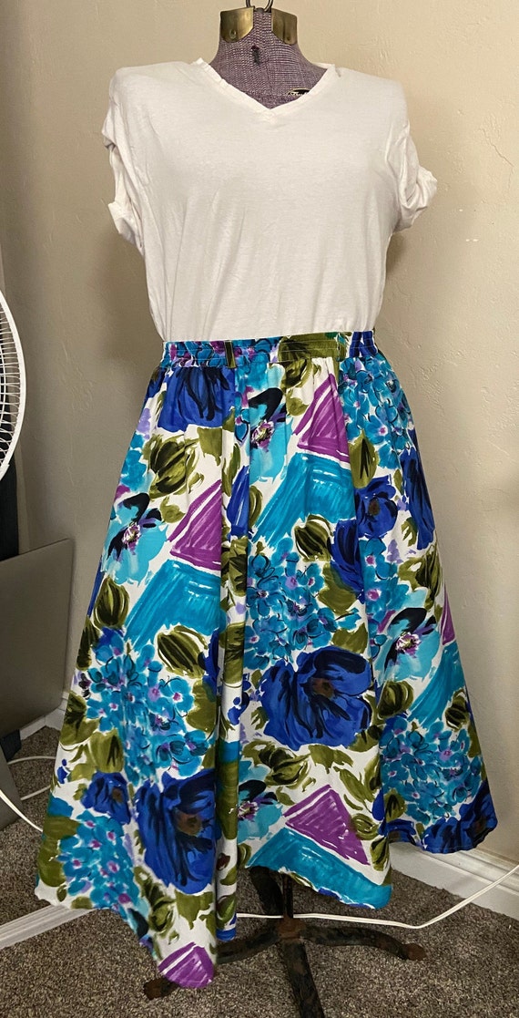 Floral Vintage Full Skirt