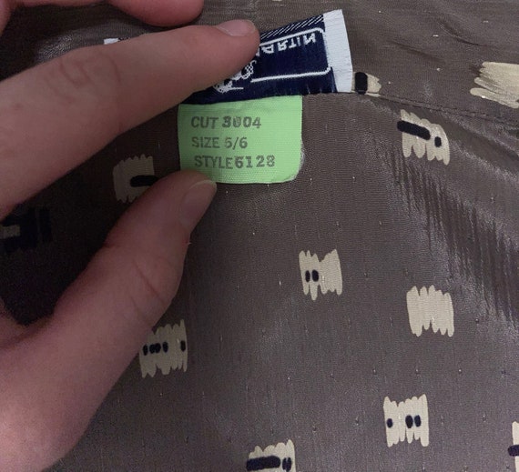 Jonathan Martin Grey Patterned Blouse - image 7