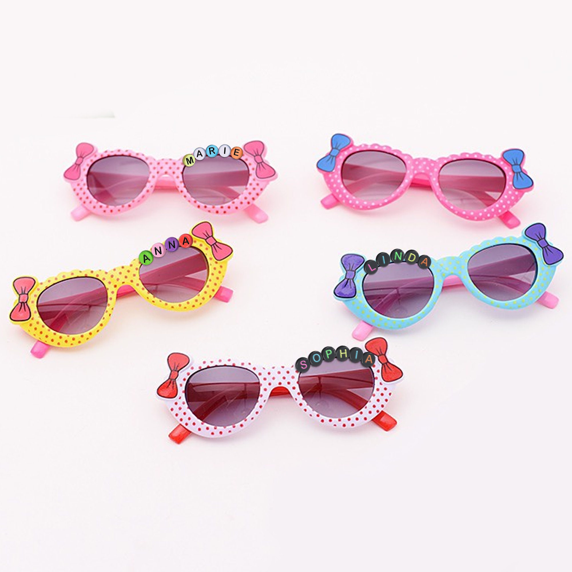 Personalized Girls Sunglasses Custom Name Kids Cute Dot - Etsy