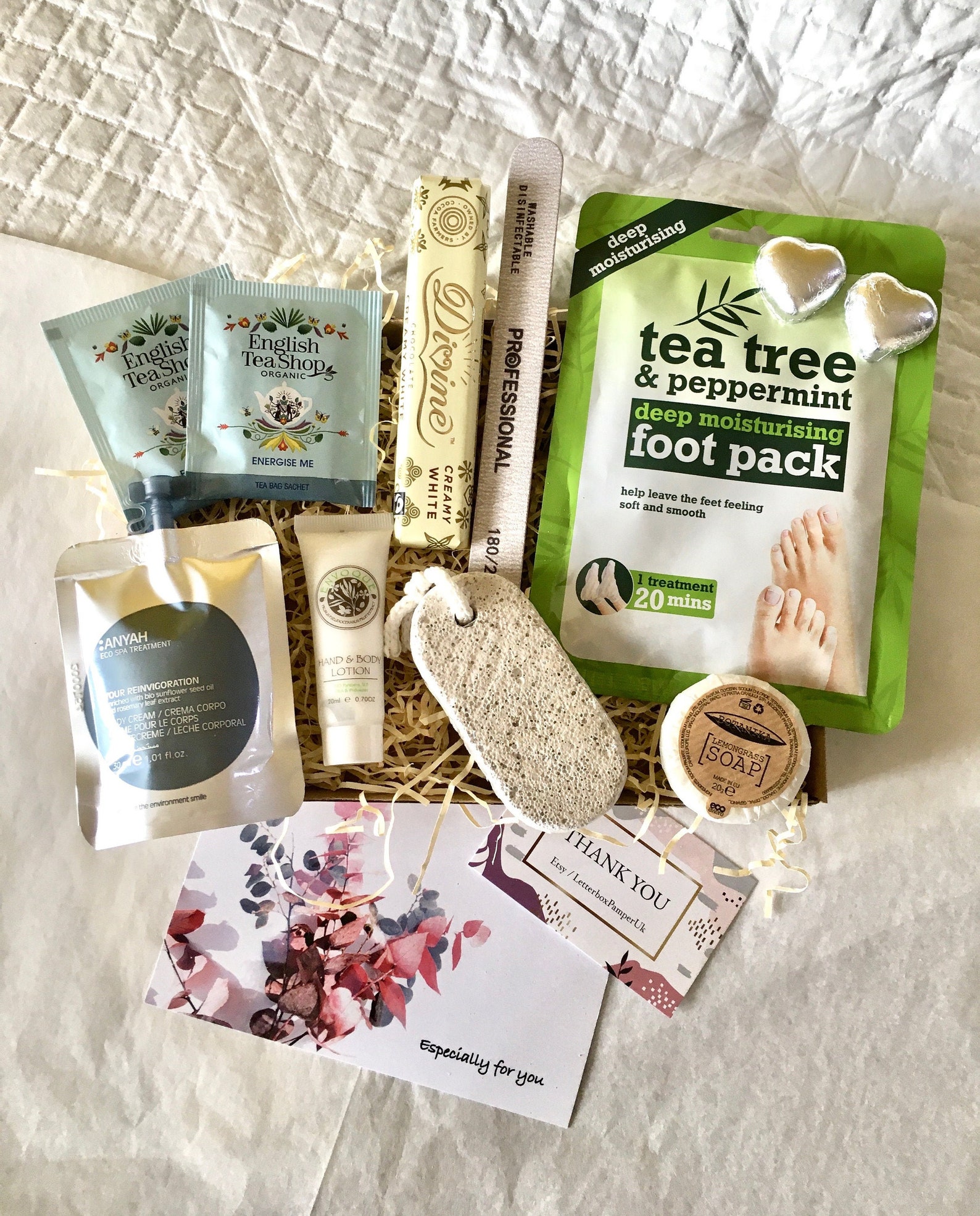 FOOT CARE box Foot pack Letterbox gift uk Relaxation Sport Etsy