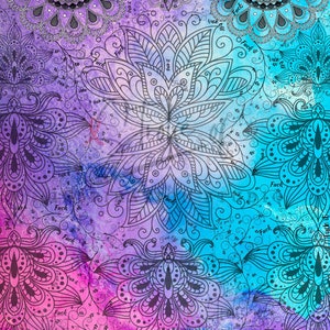 F*CK Mandala, Hidden Word, Tie Dye, Sassy Word, Mandala PNG File