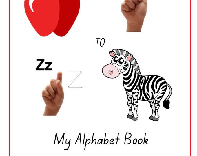 ABC Tracing, ASL, Manual Alphabet, Writing Practice, Digital Download, Workbook