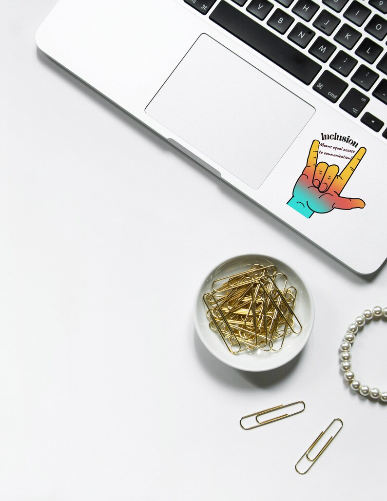 ASL, Stickers, Inclusion Means Equal Access to Communication - Etsy