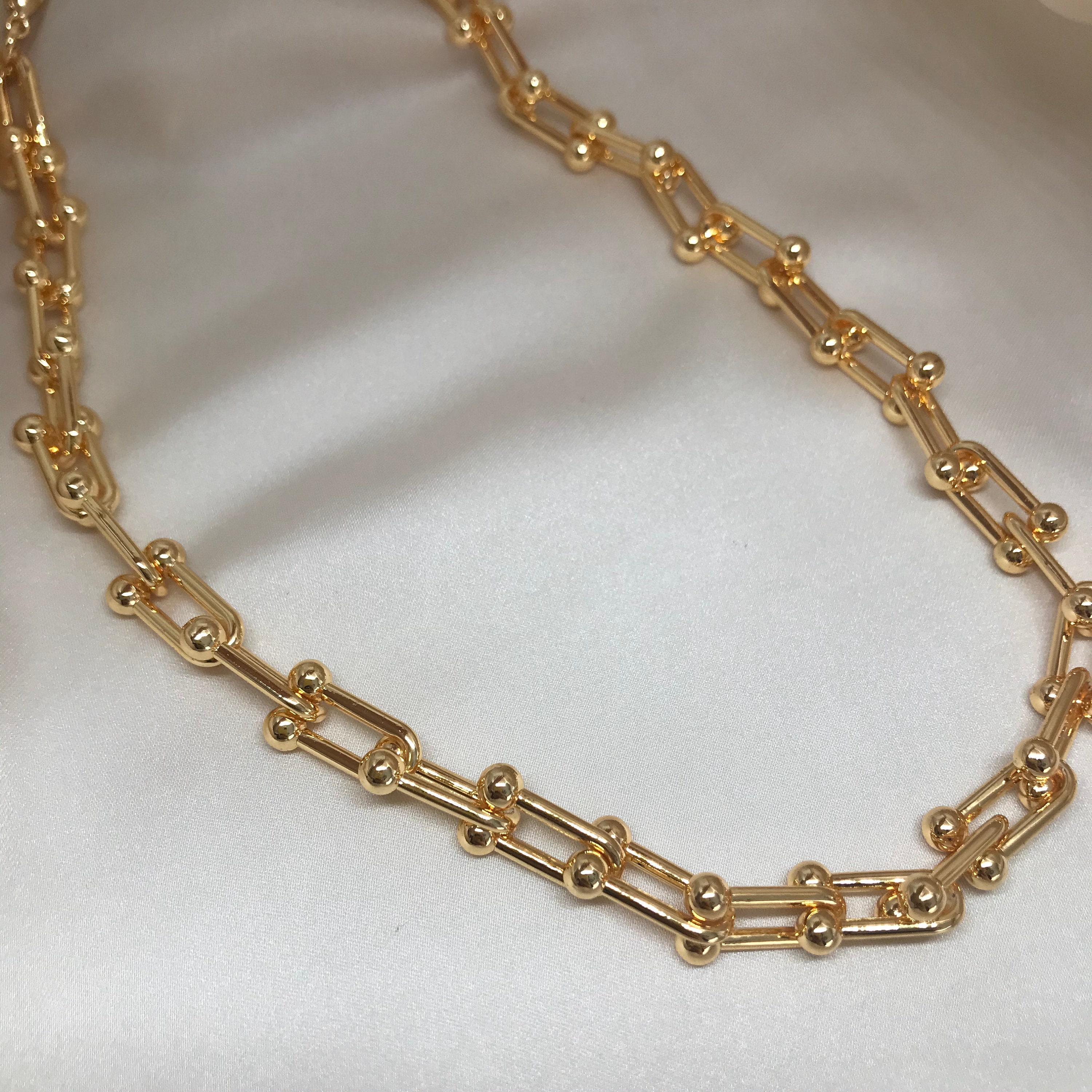 Tiffany Necklace Gold Necklace Rhodium-plated Nickel-free | Etsy