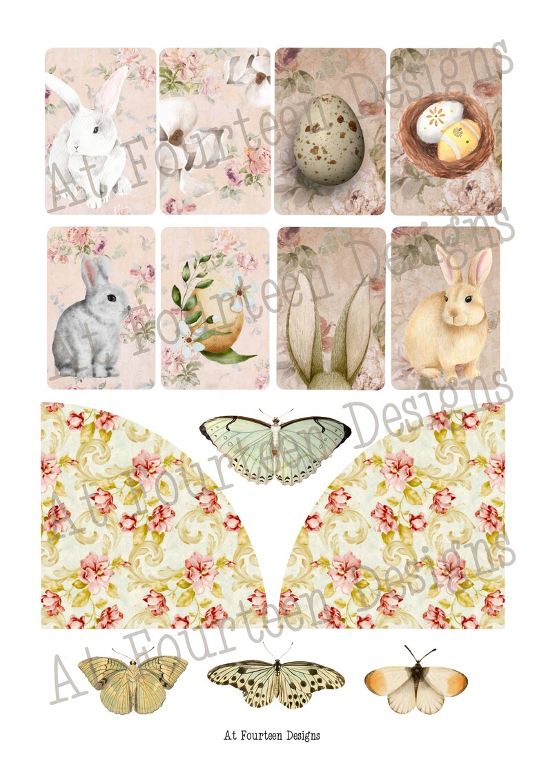 Spring Ephemera Digital Printable - Etsy