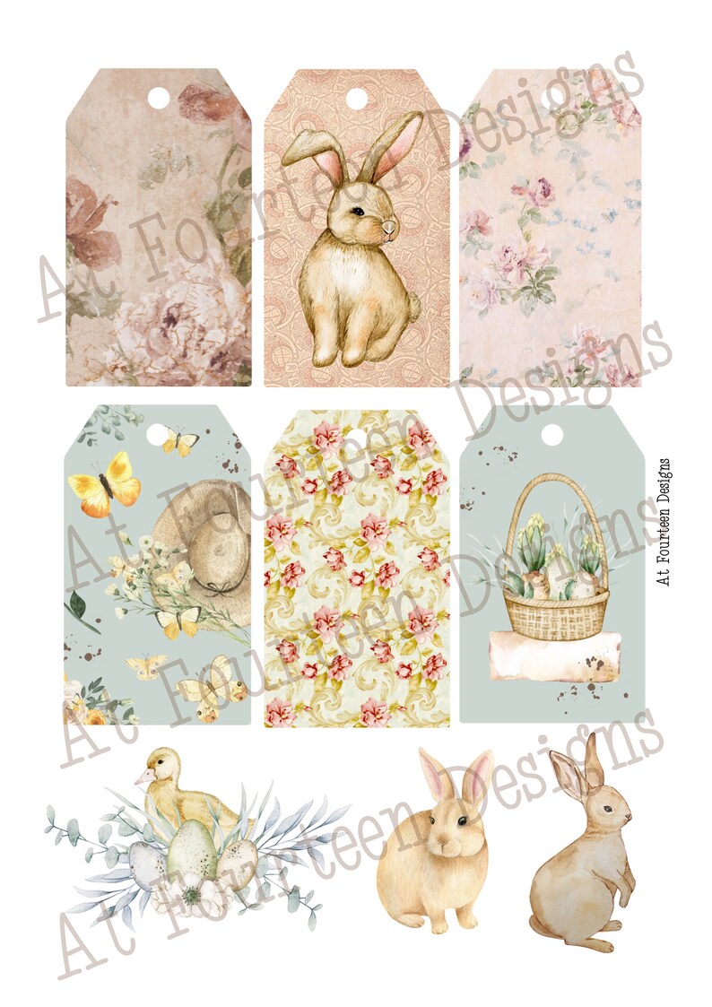 Spring Ephemera Digital Printable - Etsy