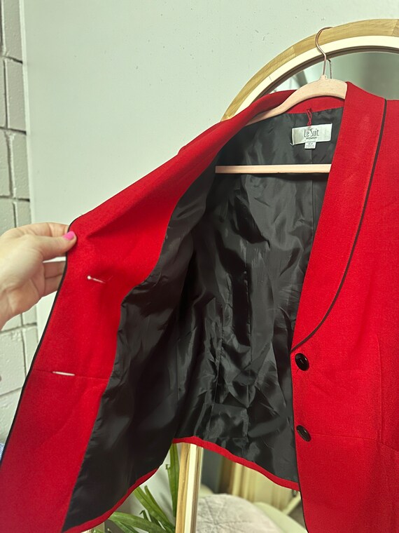 Red 90s Blazer - image 4