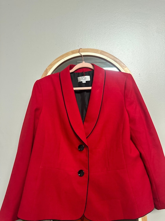 Red 90s Blazer - image 1