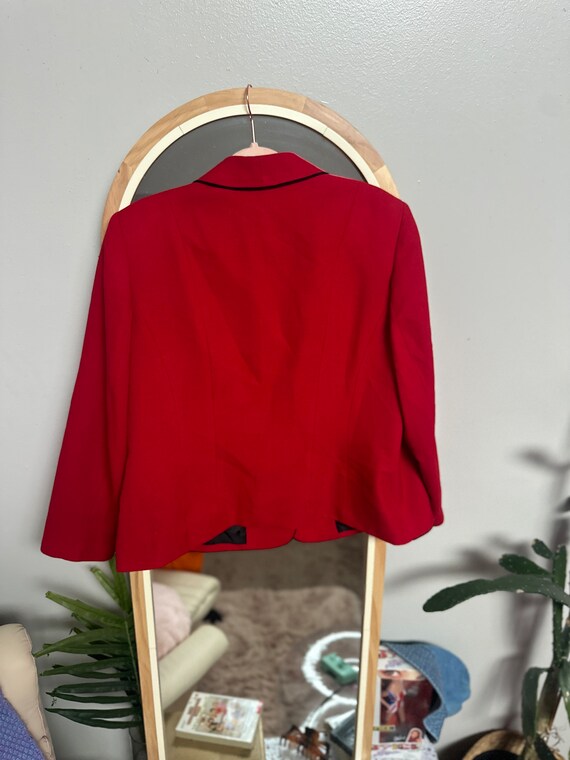 Red 90s Blazer - image 3