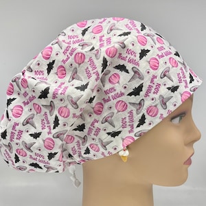 100% That Witch European Surgical Scrub Cap with adjustable toggle