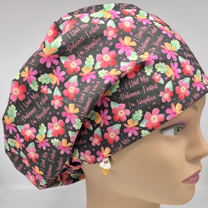 I Had My Patience Tested-I’m Negative Euro Surgical Scrub Cap with adjustable toggle