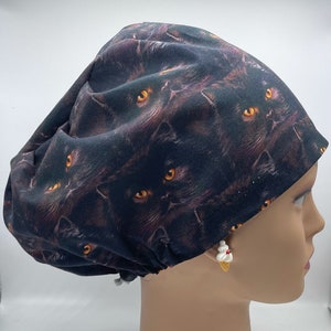 Possessed Cats Surgical Scrub Cap with adjustable toggle