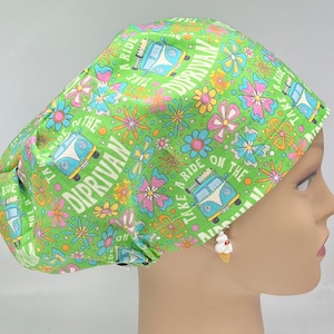 Take A Ride On The Diprivan European Surgical Scrub Cap with adjustable toggle