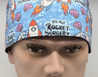 It’s Not Rocket Surgery Skull Cap with Velcro closure