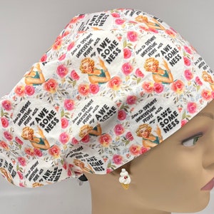 Time To Sprinkle Some Undeserving People with my Awesomeness! European Surgical Scrub Cap with adjustable toggle
