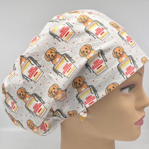 Cup of Doodles European Surgical Scrub Cap with adjustable toggle