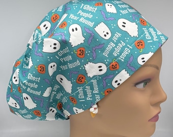 Gorro quirúrgico europeo I Ghost People para todo el año con cierre ajustable.