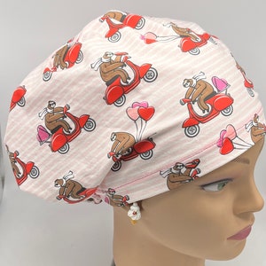Sloth Moped European Surgical Scrub Cap
