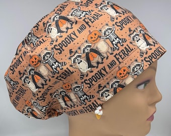 Spooky and Feral European Surgical Scrub Cap with adjustable toggle