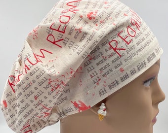 Redrum European Surgical Scrub Cap with adjustable toggle