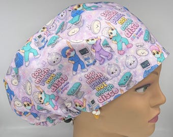 Gorro quirúrgico europeo Too Much Panic, Not Enough Disco con cierre ajustable