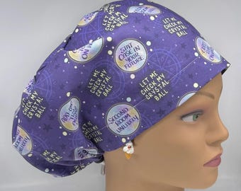 Gorro quirúrgico europeo Crystal Ball para enfermera jefe con cierre ajustable.