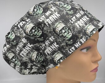 Gorro quirúrgico europeo Let Me Be Frank(enstein) con cierre ajustable.