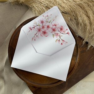 Kirschblüte Hochzeit Umschlag Liner