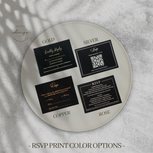 Acrylic Wedding Invitation, Elegant Wedding Invitations, Unique Invites, Real Foil, Acrylic Invite, Invitation Card,Rsvp card with QR code image 8