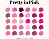 Pretty in Pink Procreate Palette, Procreate Swatches, Procreate Colour Palettes, Shades of Pink Palette, Instant Digital Art Download