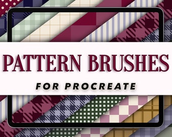 Muster Procreate Pinsel, Karierte Procreate Pinsel, Procreate Muster, Procreate Pinsel Set, Muster Pinsel Set, Karierter Pinsel, Linien Pinsel