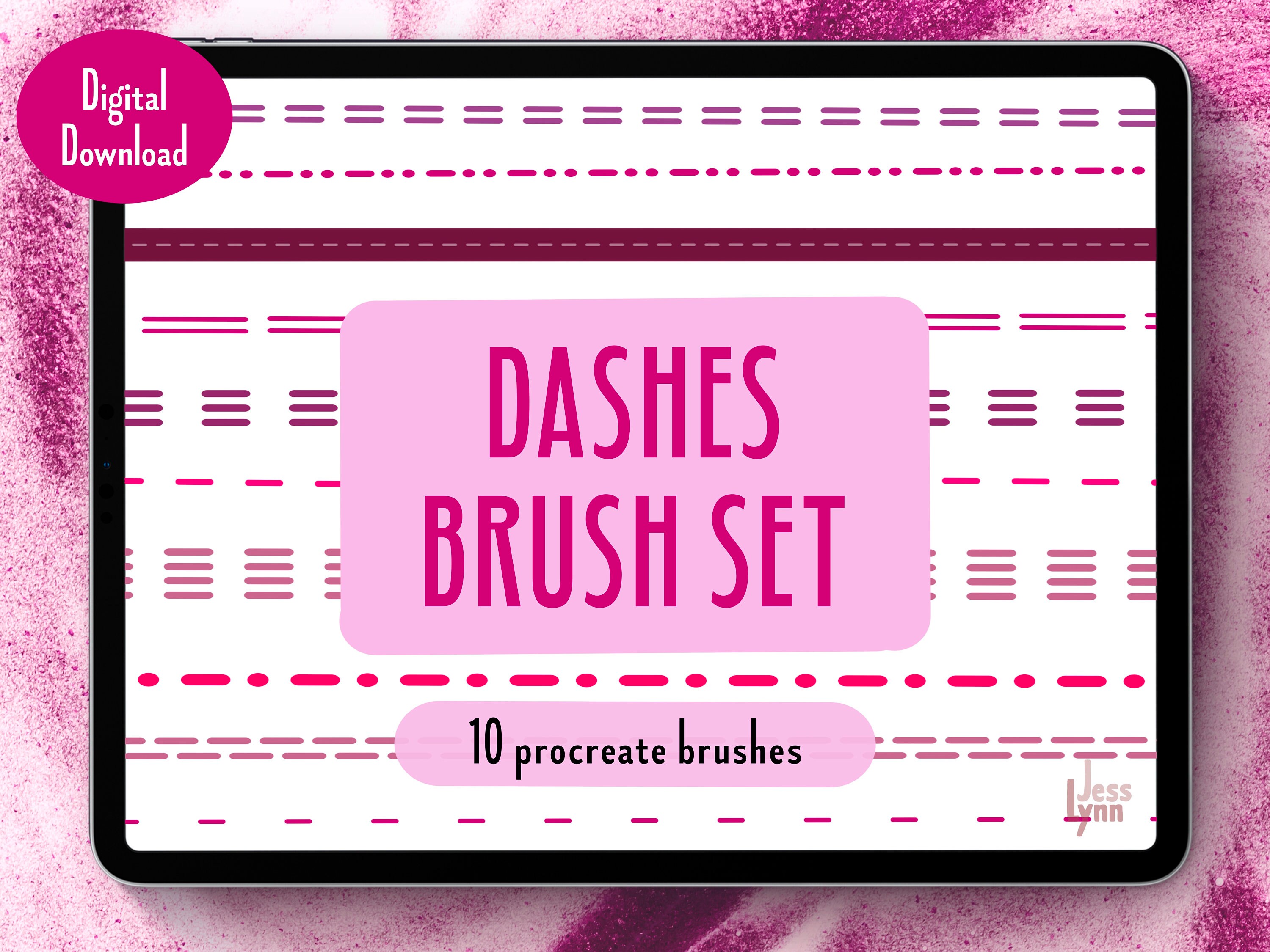 dash line brush procreate free