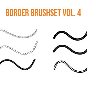 Procreate Border Brushes, Border Line Brush, Procreate Brush Set ...