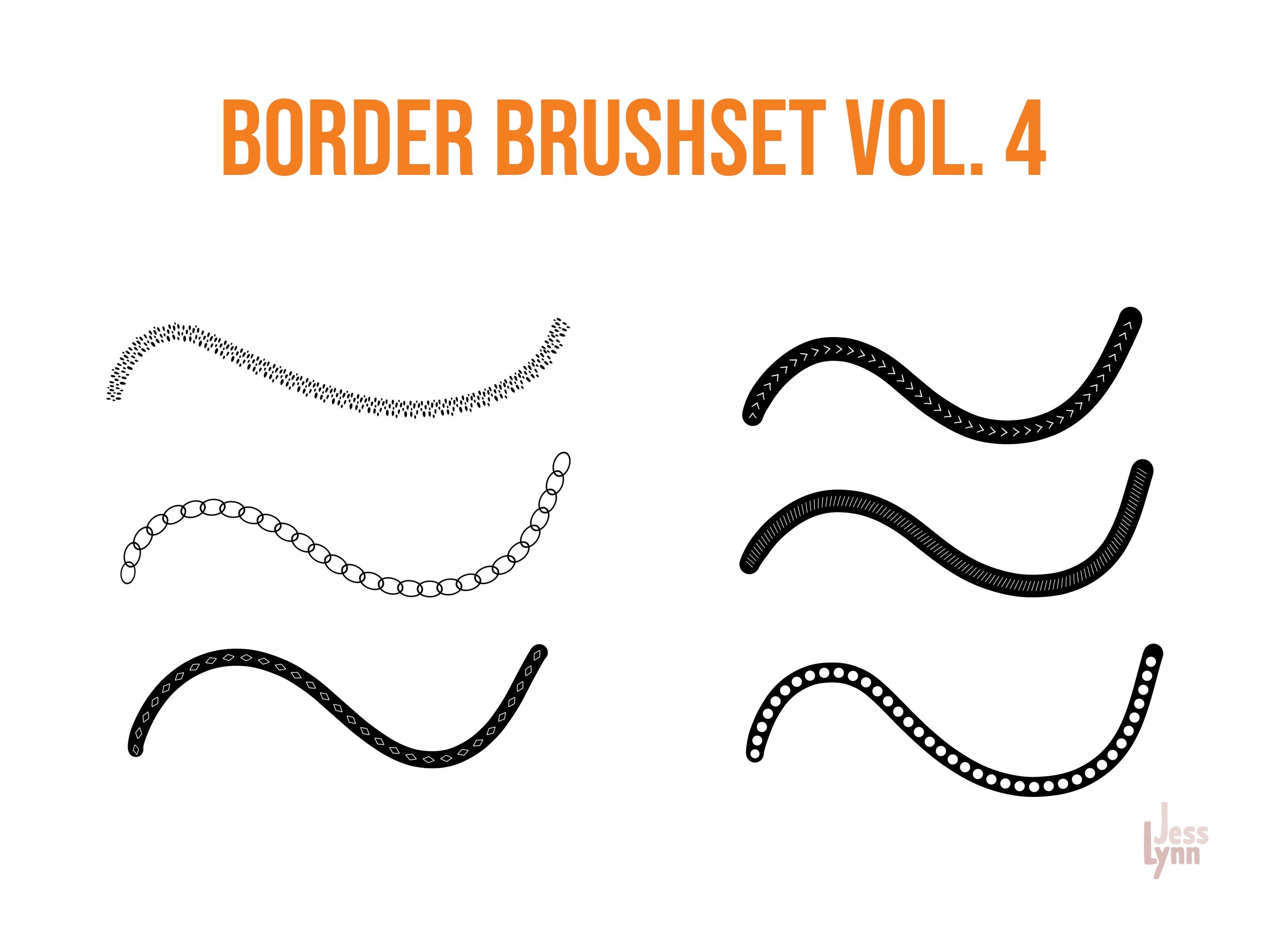 Procreate Border Brushes Border Line Brush Procreate Brush Etsy