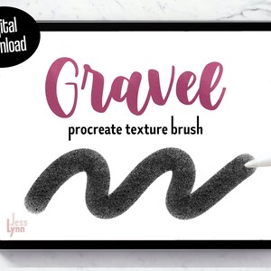 Gravel Texture Brush | Procreate Texture Brush | Texture Lettering Brush | Procreate Brushes | Textured | Digital Brush | Instant Download