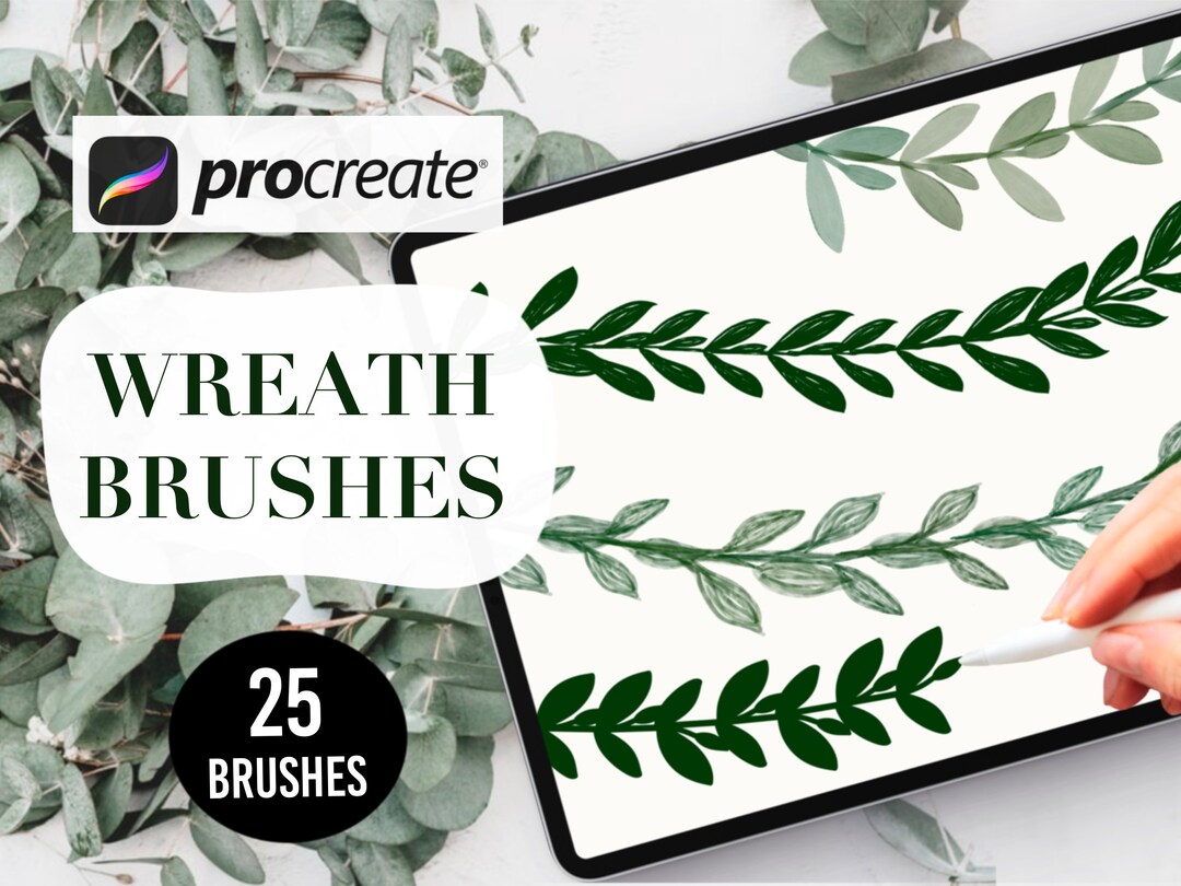 Wreath Brushes Procreate Wreath Brush Procreate Bundle Procreate